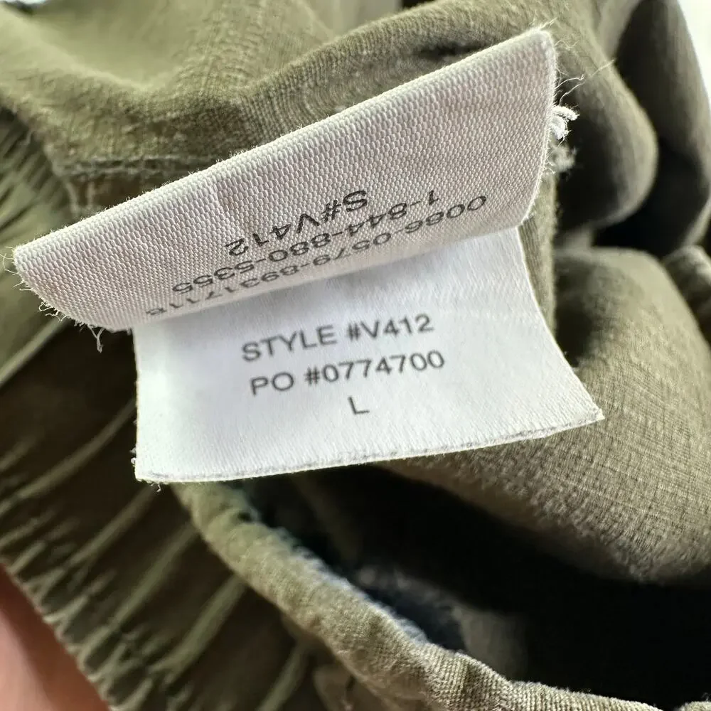Vuori Olive Green Ripstop Drawstring Pants